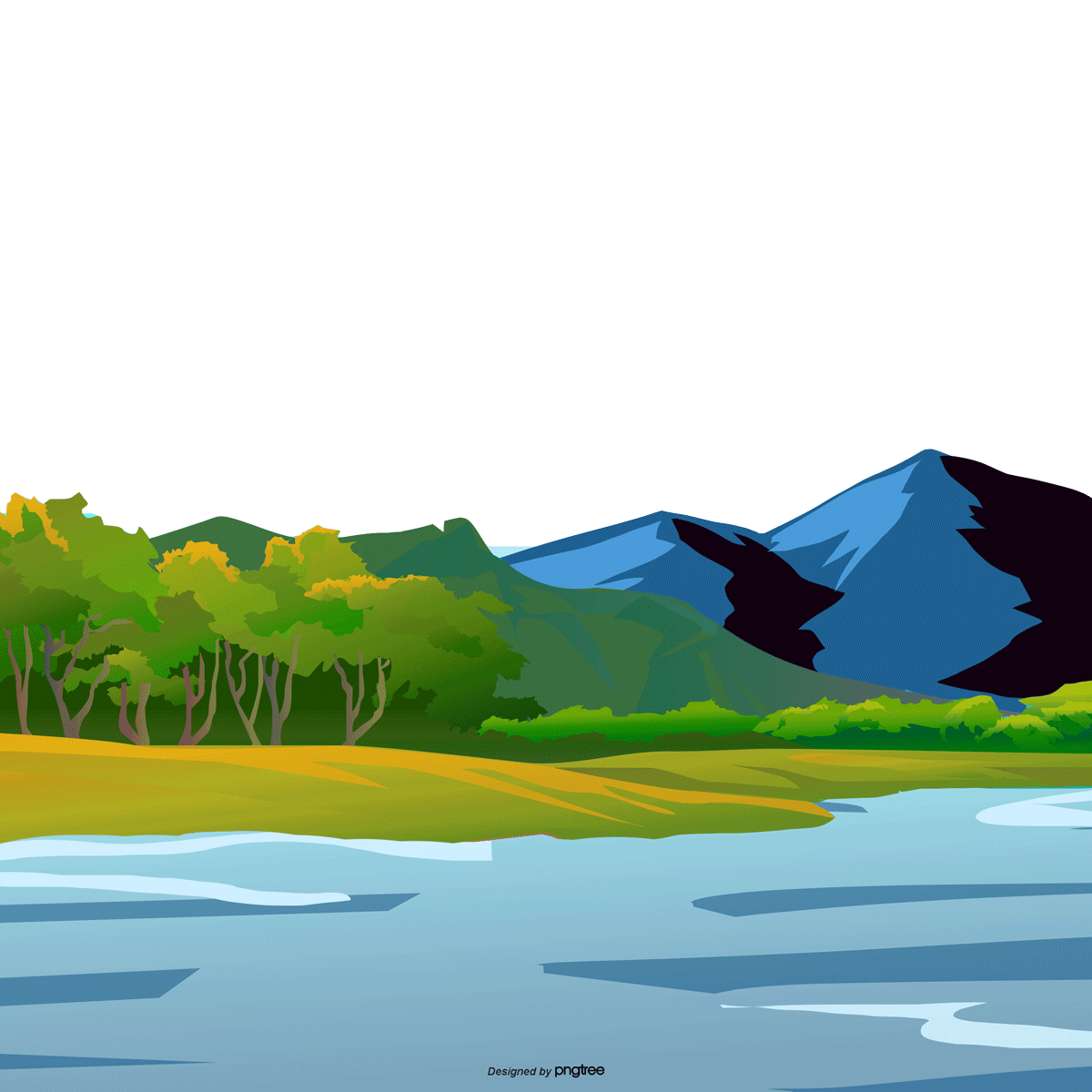 —Pngtree—vector blue card alpine flow_2957660